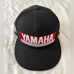 New Era 9FIFTY Yamaha / Troy Lee Designs Black Hat with Red and White Logo